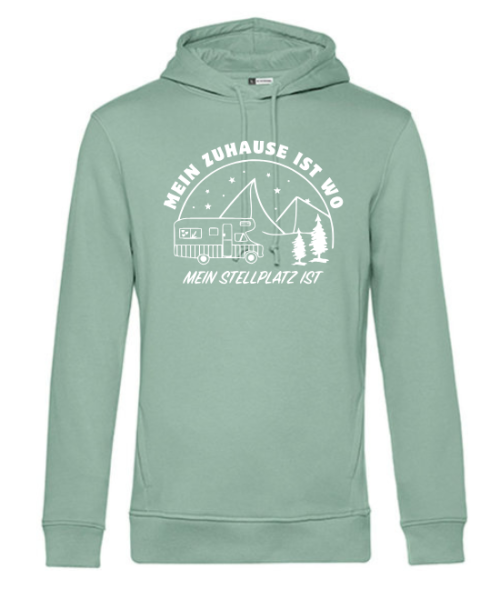 Hoodie "Zuhause ist, wo mein Stellplatz ist"